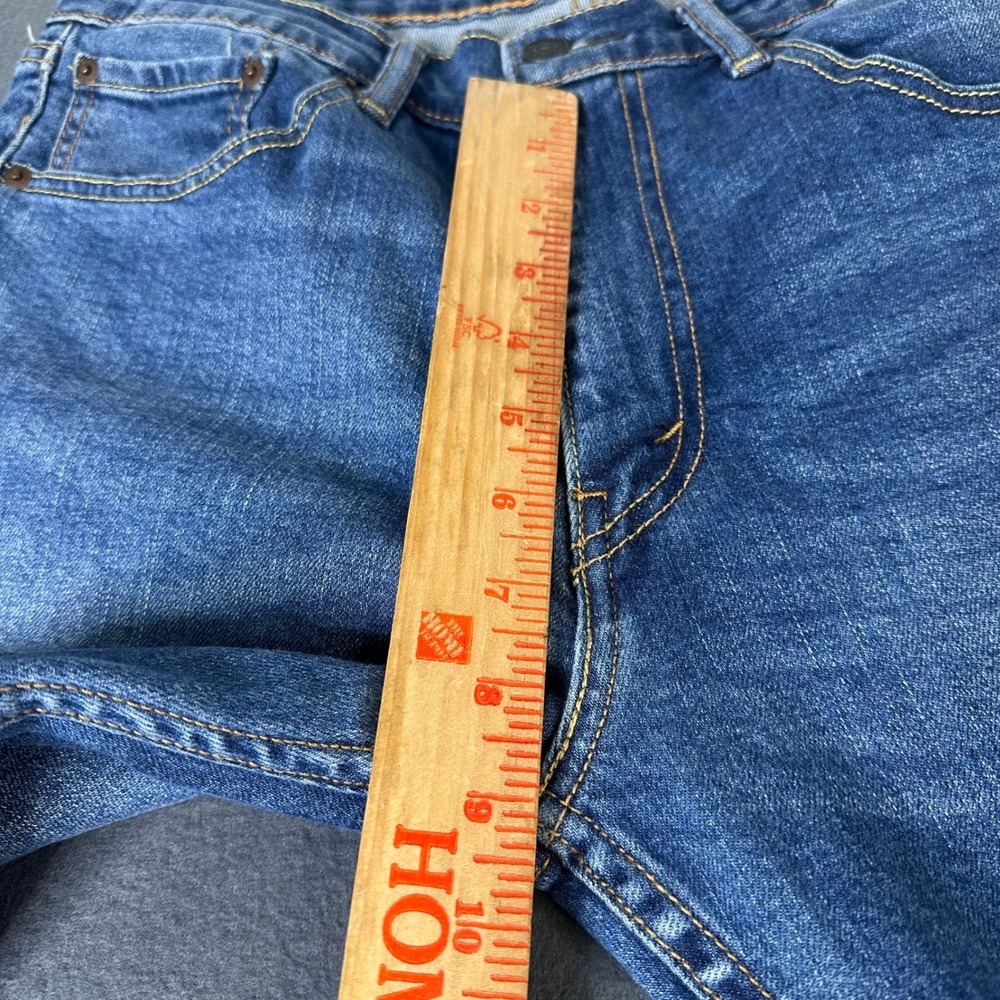 Levis 505 Regular Fit Straight Leg Jeans Mens 33x30 Medium Wash Blue Denim - Picture 9 of 14